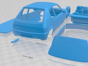 Peugeot 205 gti 1983-1998 printable car 3Dプリントモデル