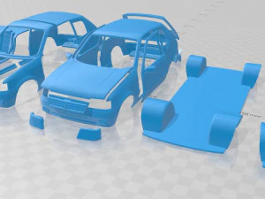 peugeot 205 gti 1983-1998 printable car 3D Print Model