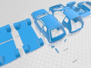 peugeot 205 gti 1983-1998 printable car 3D प्रिंट मॉडल
