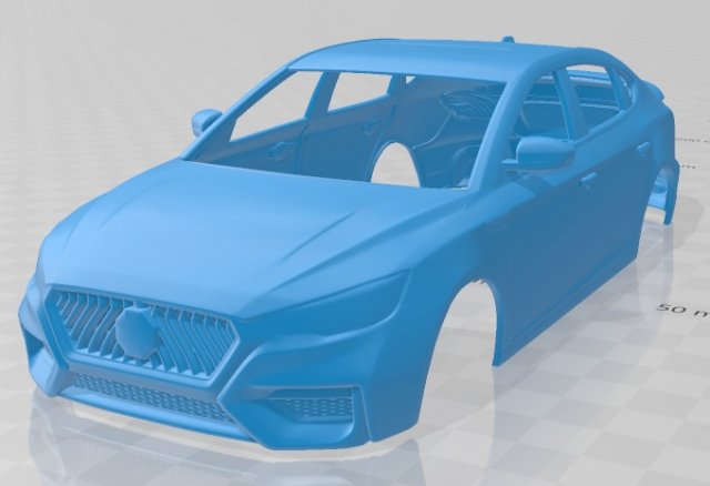 mg 6 2021 printable body car 3Dプリントモデル .c4d .max .obj .3ds .fbx .stl .blend 