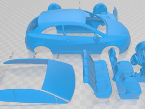 seat ibiza 2010 printable car 3D Print Model
