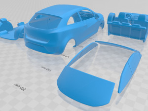 seat ibiza 2010 printable car 3D Print Model