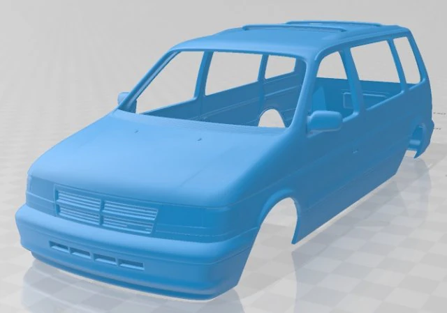 caravan 1990 printable body car 3D Print Model .c4d .max .obj .3ds .fbx .stl .blend