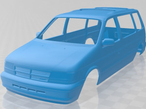 caravan 1990 printable body car 3D Print Model