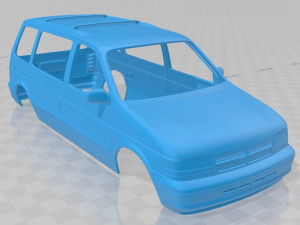 caravan 1990 printable body car 3Dプリントモデル