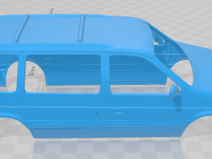 caravan 1990 printable body car 3Dプリントモデル
