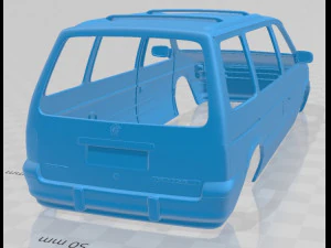 caravan 1990 printable body car 3D Print Model
