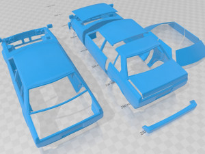 toyota corolla ke70 printable car in separate parts Modelo de Impressão 3D
