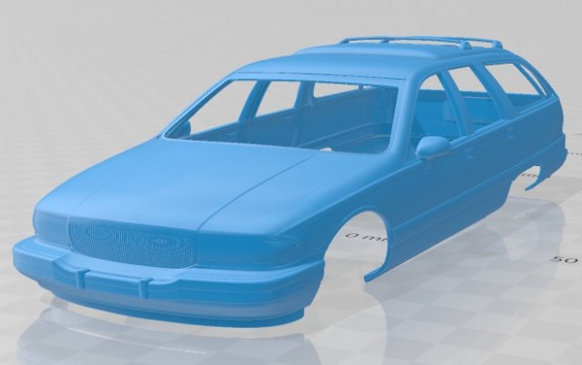 buick roadmaster wagon 1991 printable body car 3D प्रिंट मॉडल .c4d .max .obj .3ds .fbx .stl .blend 