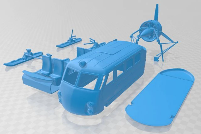 aerosleds ka 30 printable in separate parts 3D Print Model .c4d .max .obj .3ds .fbx .stl .blend 