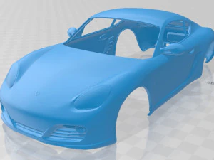 Porsche Cayman's 2011 printbare carrosserieauto 3D printmodel