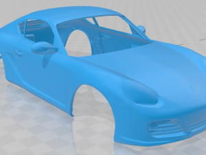 porsche cayman s 2011 printable body car 3Dプリントモデル