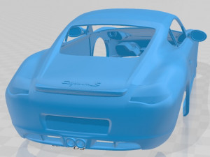 porsche cayman s 2011 printable body car 3Dプリントモデル