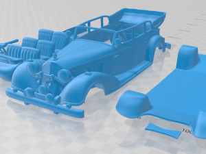 mercedes benz 770k 1936 printable car 3D Print Model