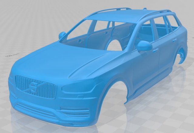 volvo xc90 t5 2015 printable body car 3D Baskı Modeli .c4d .max .obj .3ds .fbx .stl .blend