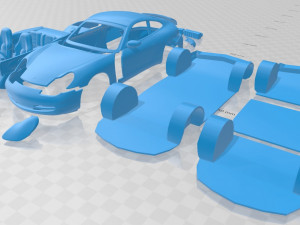 porsche 911 996 carrera 1999 printable car 3D 프린트 모델