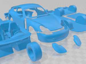 porsche 911 996 carrera 1999 printable car 3D-Druckmodell