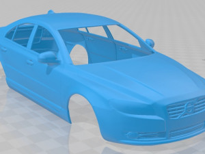 volvo s80 2011 printable body car Modèles 3D en vedette