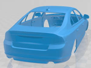 volvo s80 2011 printable body car Modèles 3D en vedette
