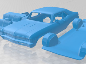 nova ss 396 1970 printable car 3D 프린트 모델