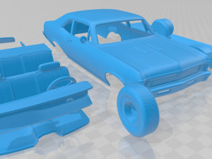 nova ss 396 1970 printable car 3D Принт Модель