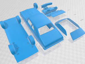 nova ss 396 1970 printable car 3D Принт Модель