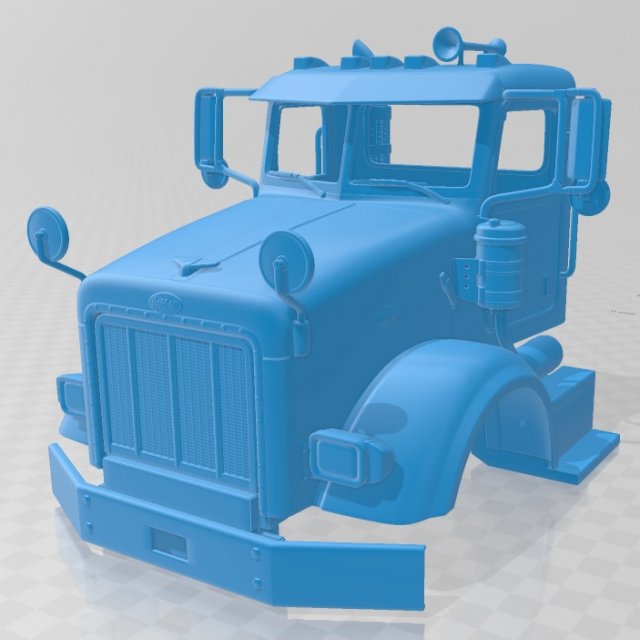 peterbilt 357 2006 printable body truck Model Cetak 3D .c4d .max .obj .3ds .fbx .stl .blend 