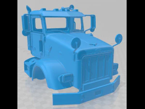 peterbilt 357 2006 printable body truck 3D Print Model