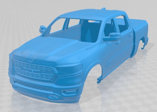 ram 1500 limited 2019 printable body car Model do druku 3D .c4d .max .obj .3ds .fbx .stl .blend 