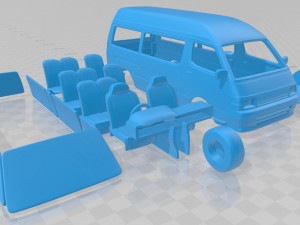 toyota hiace commuter 1992 printable van 3D Print Model