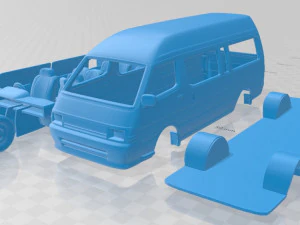toyota hiace commuter 1992 printable van 3D Print Model