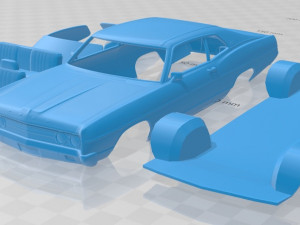 galaxie 500 fastback 1969 printable car 3D Print Model