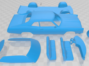 galaxie 500 fastback 1969 printable car 3Dプリントモデル