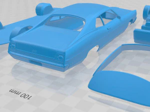 galaxie 500 fastback 1969 printable car 3D Print Model