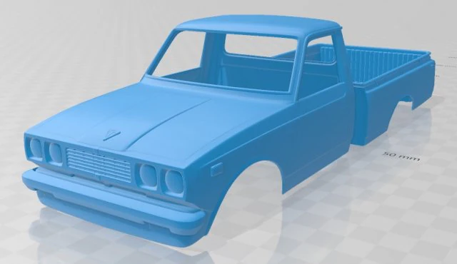 toyota hilux 1972 printable body car 3D Print Model .c4d .max .obj .3ds .fbx .stl .blend 
