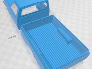 toyota hilux 1972 printable body car 3D Baskı Modeli