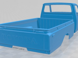 toyota hilux 1972 printable body car 3D Baskı Modeli