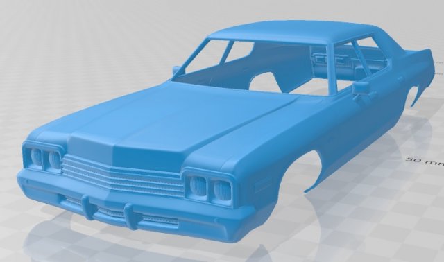 monaco 1974 printable body car 3D Print Model .c4d .max .obj .3ds .fbx .stl .blend 