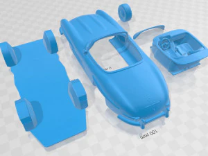 mercedes benz 300 sl 1957 printable car in separate parts 3D Print Model
