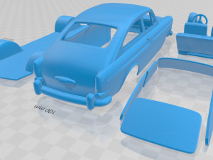 volkswagen 1600 type fastback 1965 printable car 3D Принт Модель