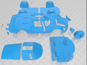 porsche 906 carrera 6 coupe 1966 printable car Modèles 3D en vedette