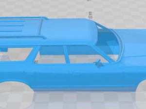 galaxie station wagon 1973 printable body car 3D Print Model