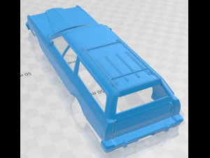 galaxie station wagon 1973 printable body car 3D Print Model