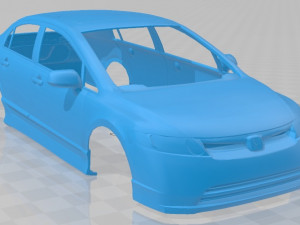 honda civic sedan 2007 printable body car 3D 打印模型