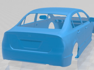 honda civic sedan 2007 printable body car 3D 打印模型