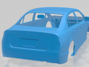 honda civic sedan 2007 printable body car 3D Print Model