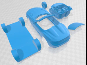 zagato roadster 2013 printable car 3D Print Model