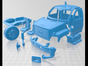 gmc topkick c8500 2004 printable cabin truck 3D 프린트 모델