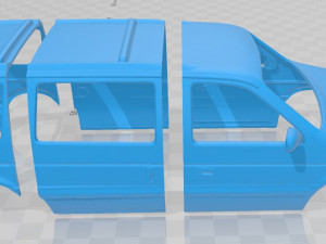 dodge caravan 1990 printable body van 3D Print Model