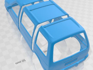 dodge caravan 1990 printable body van 3D Print Model